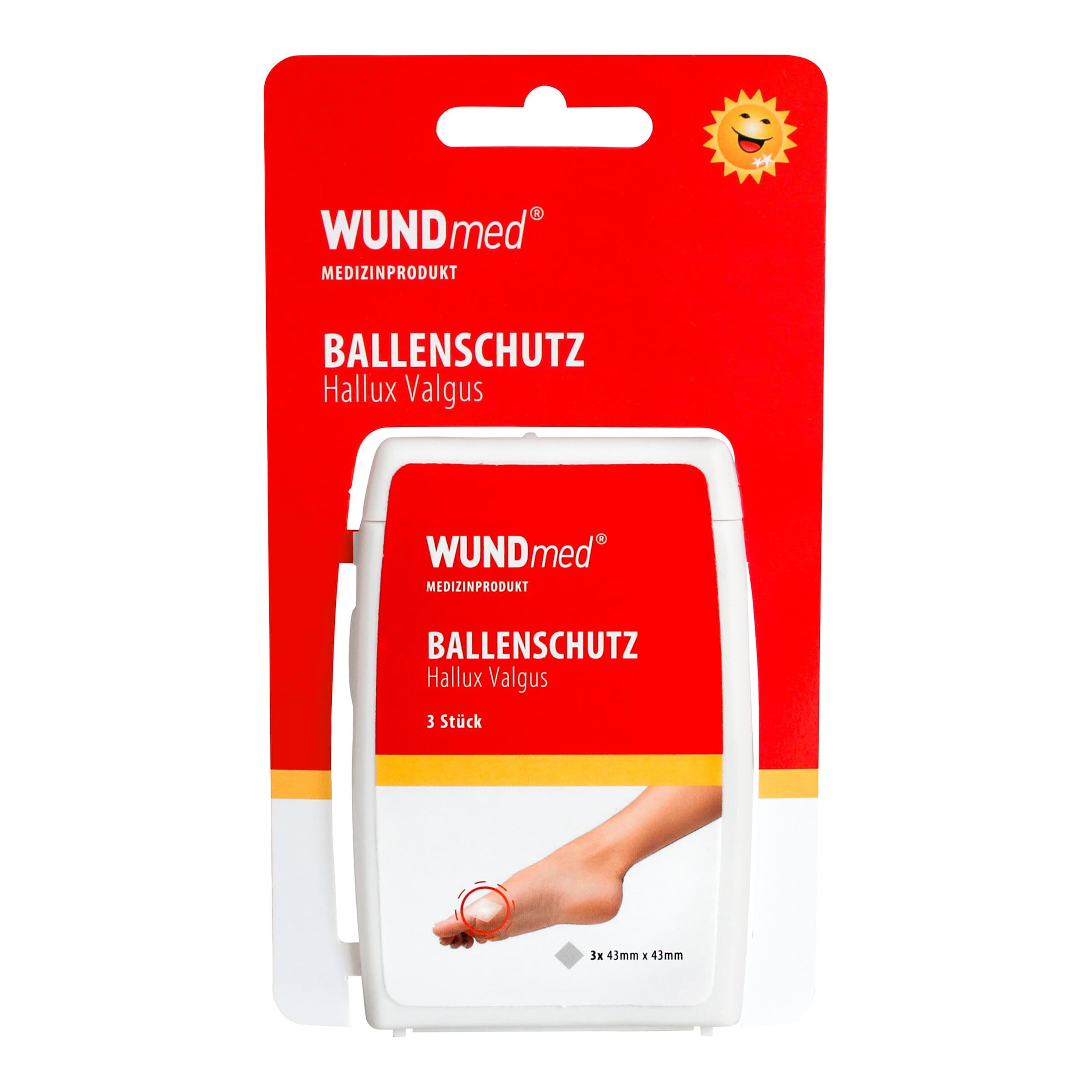 Ballenschutz Hallux valgus, 3 Stück von WUNDmed®