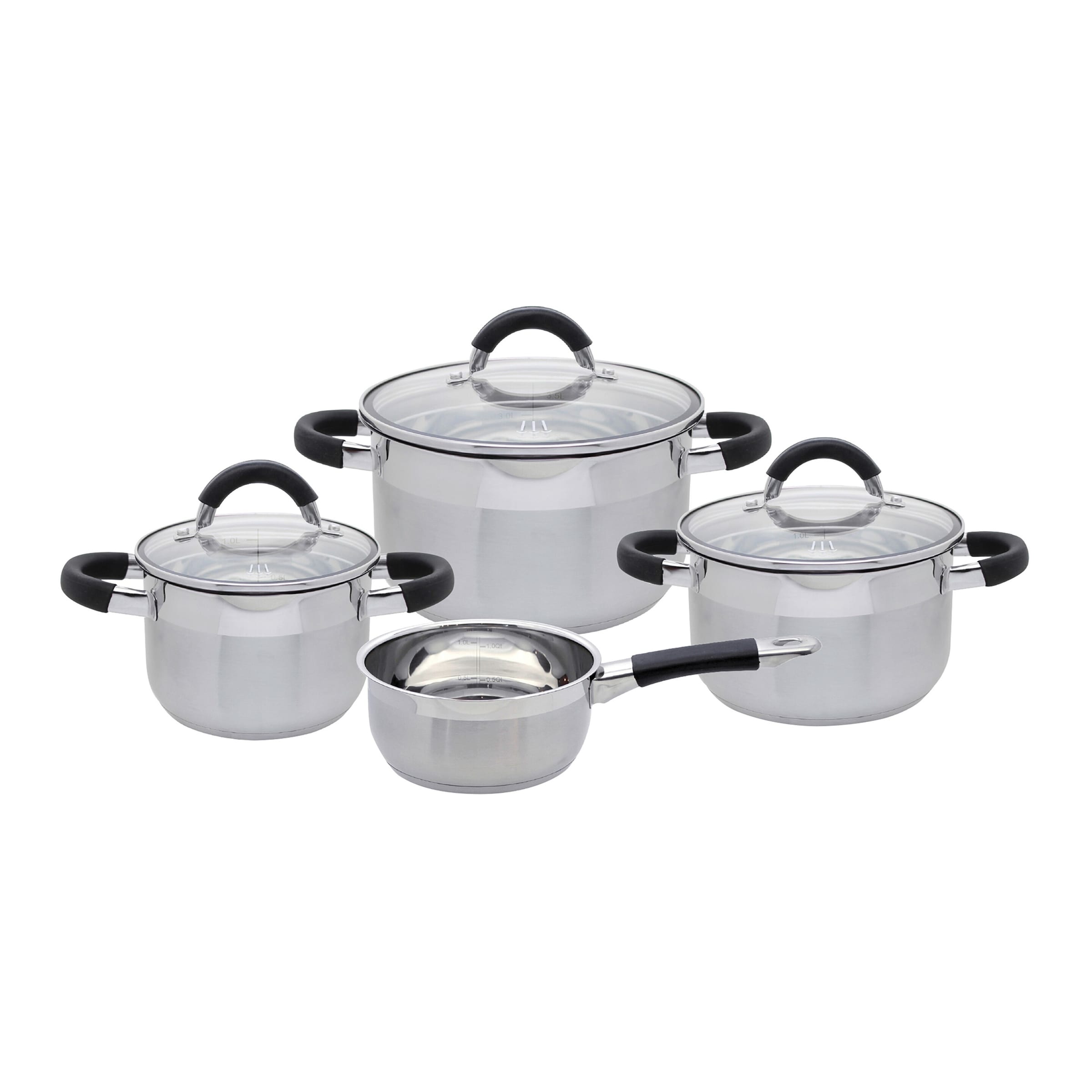 ELO Topfset mit Abdampffunktion "Black Steam", 7-teilig