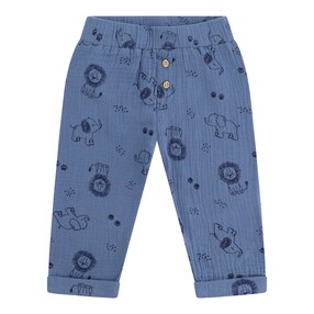 Pantalon en mousseline safari