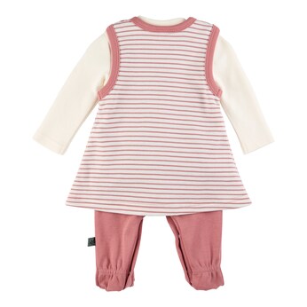 2-tlg. Set Strampler-Kleid mit Shirt langarm