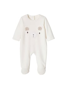 Baby Samt-Strampler