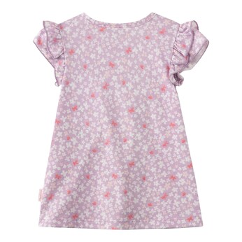 Kleid kurzarm Blumen Rüschen