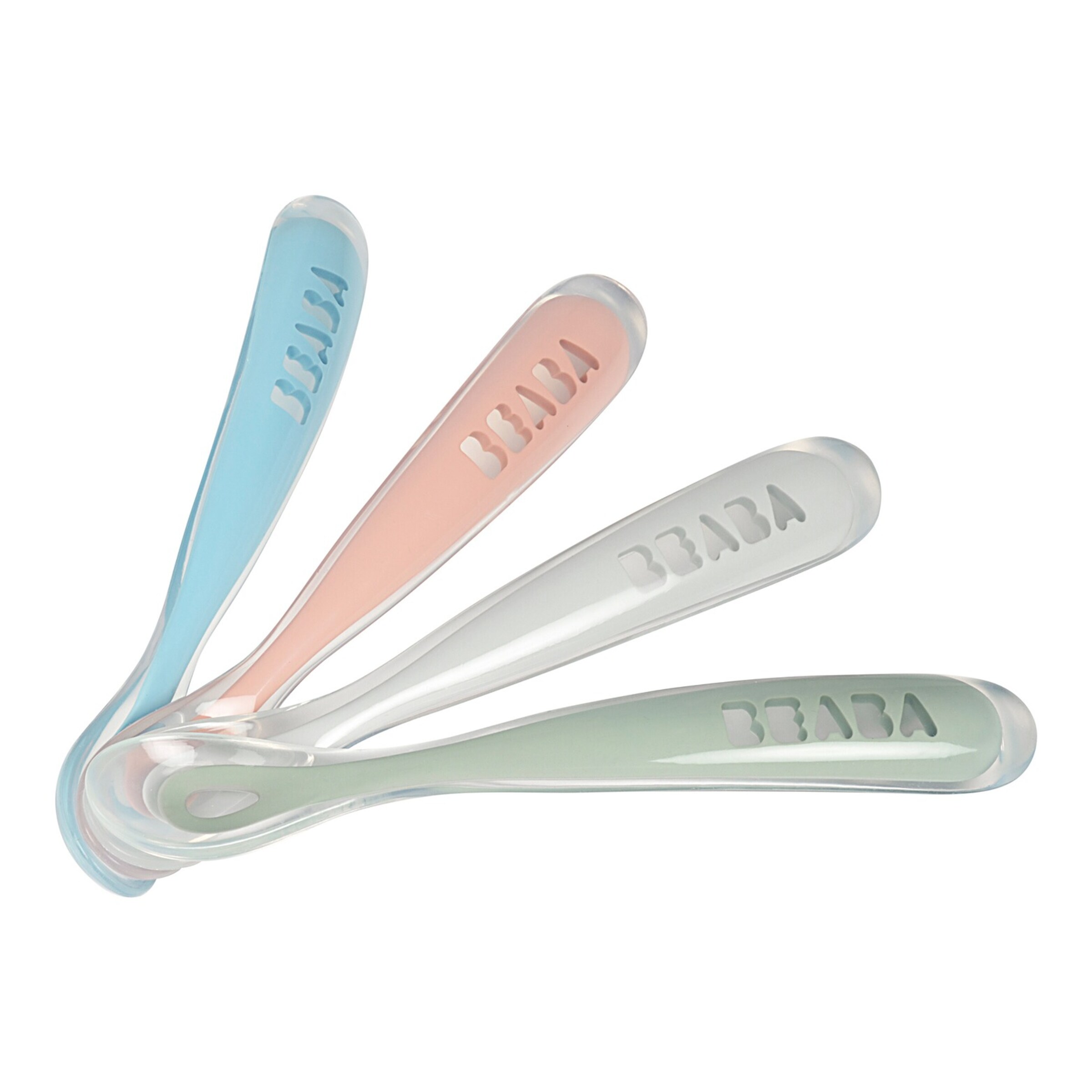 4er-Set Baby Silikonlöffel Mit Weichen Spitzen - Perfekt Für Beikost & Essenlernen