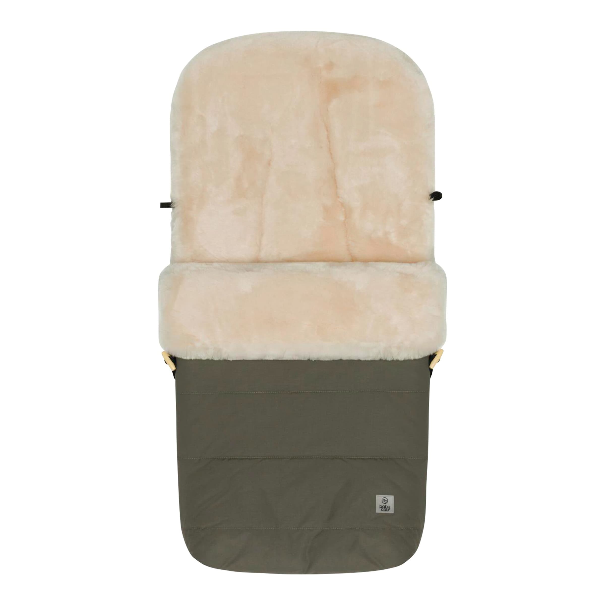 Babycab Winterfußsack Lammfell Lille für Kinderwagen, Buggy oliv