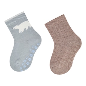 2er-Pack ABS-Socken Eisbär