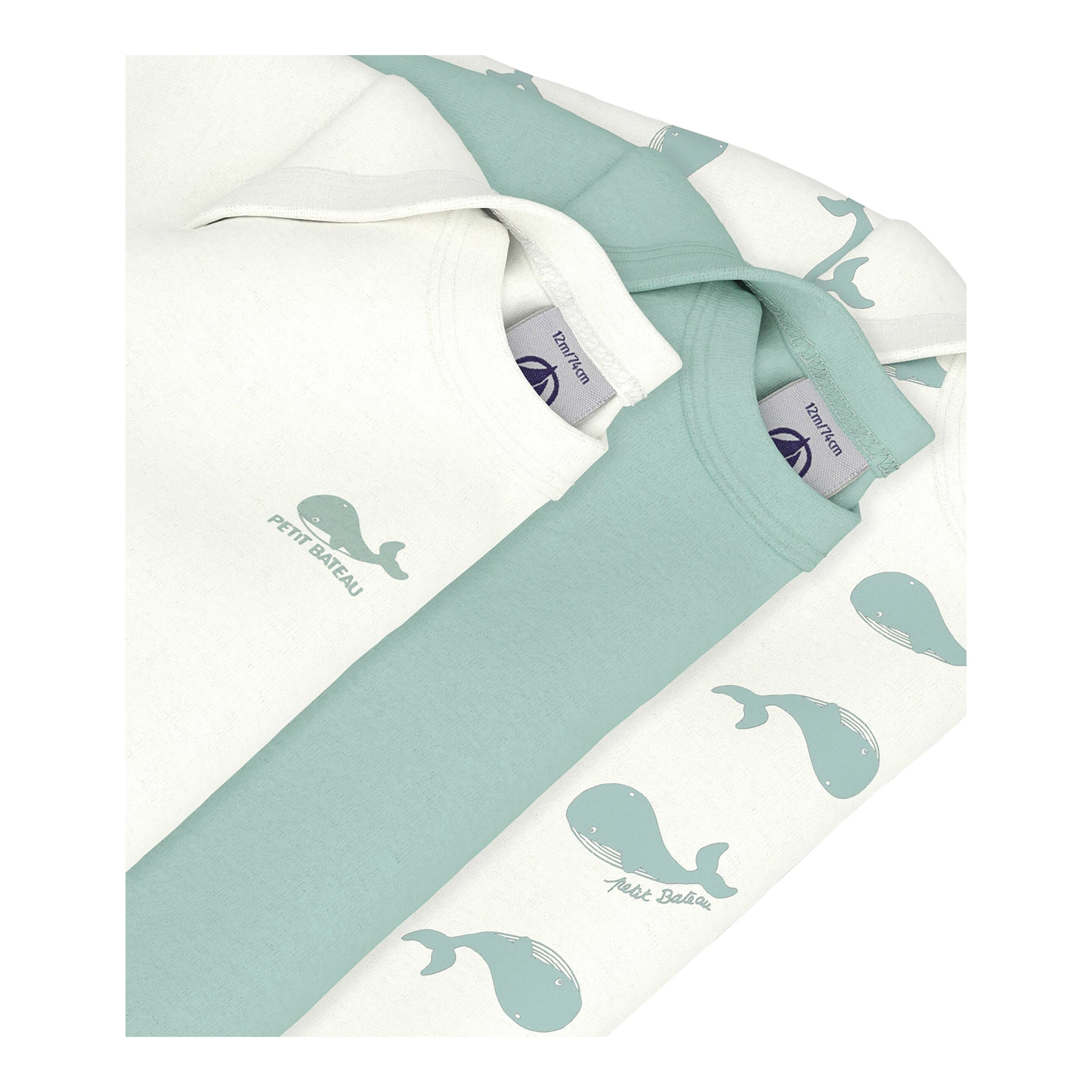 3er-Pack Bodys langarm Wale