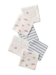 6er-Pack Waschlappen mit Aufbewahrungsbeutel