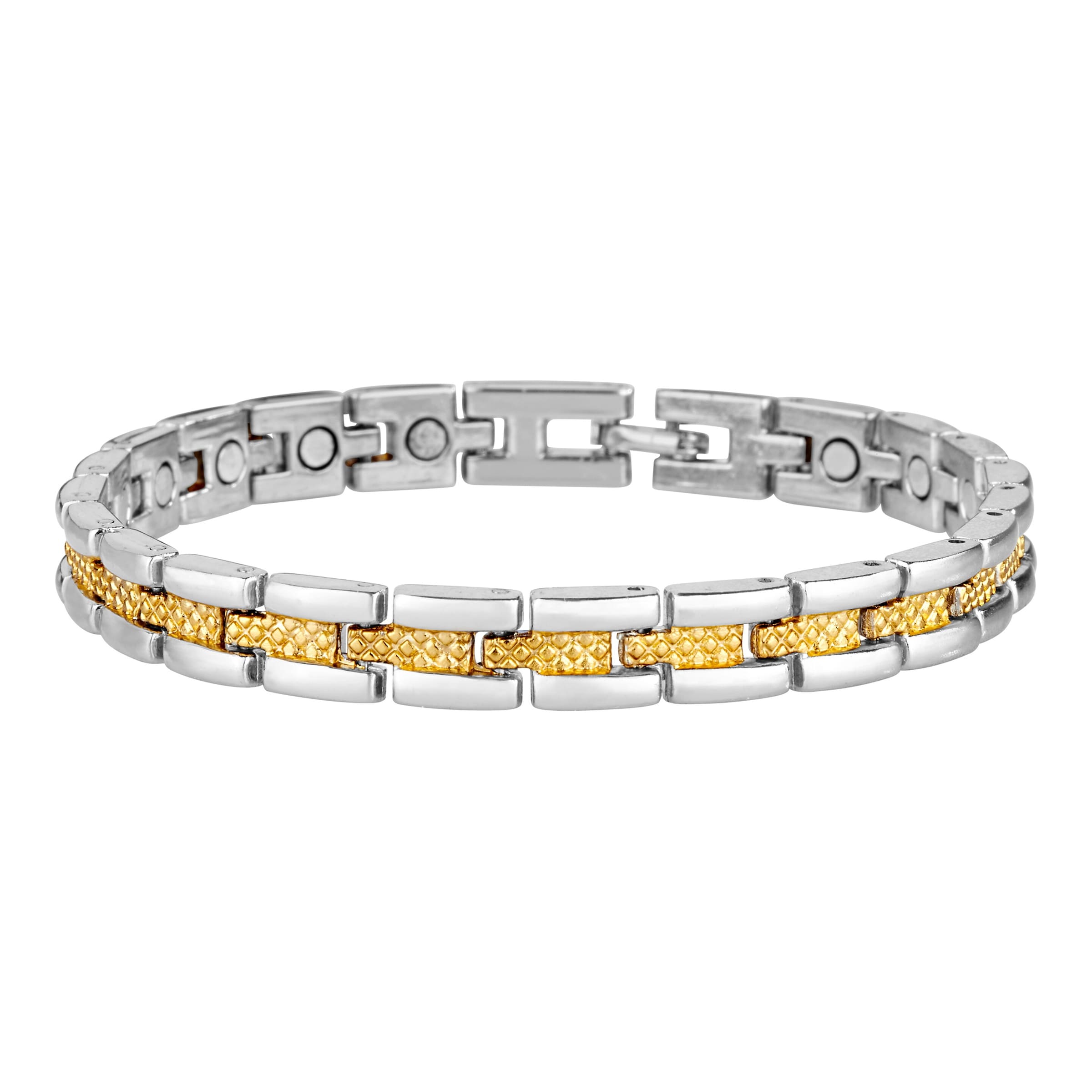 TRI Magnet-Armband silber gold