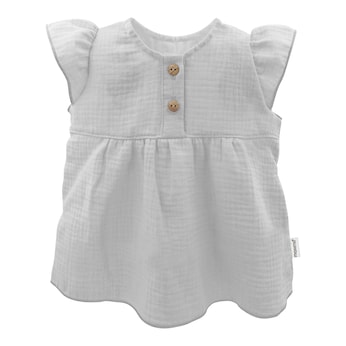 T-shirt en mousseline avec manches à ailettes