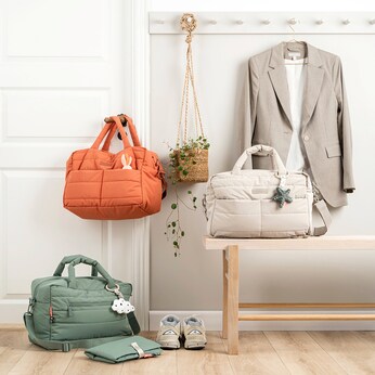 Gesteppte Wickeltasche