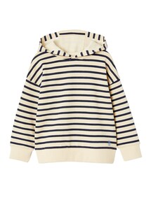 Gestreiftes Jungen Kapuzensweatshirt
