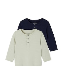 2er-Pack Baby Henleyshirts BASIC