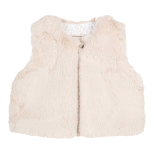 Gilet sans manches en peluche