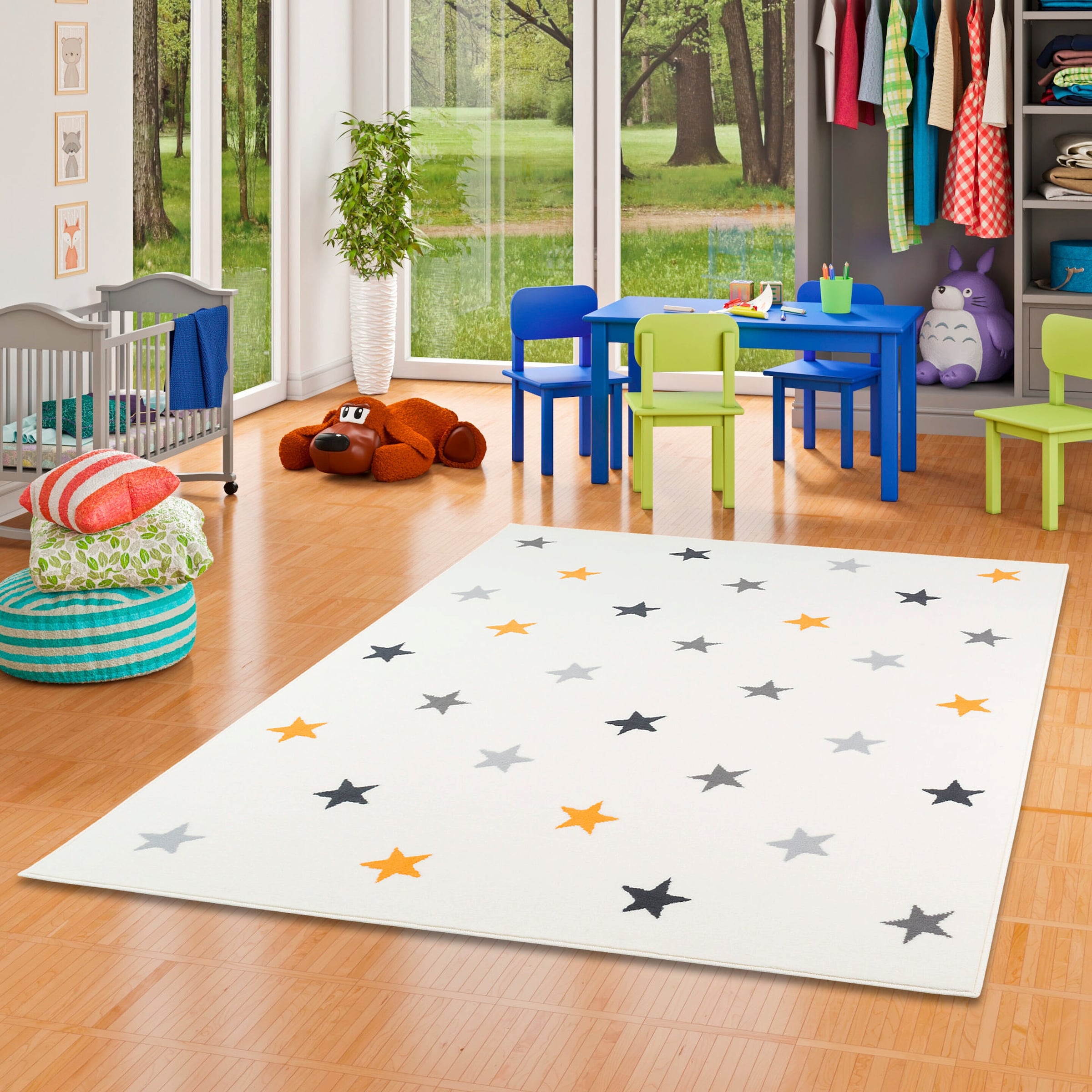 Pergamon Kinder Und Jugend Teppich Trendline Sterne Mix