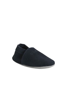 Baby Leder-Krabbelschuhe / Hausschuhe mit Prägung, Geschenkbox