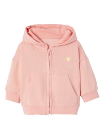 Baby-Set: Kapuzensweatjacke & Sweathose, Recycling-Polyester