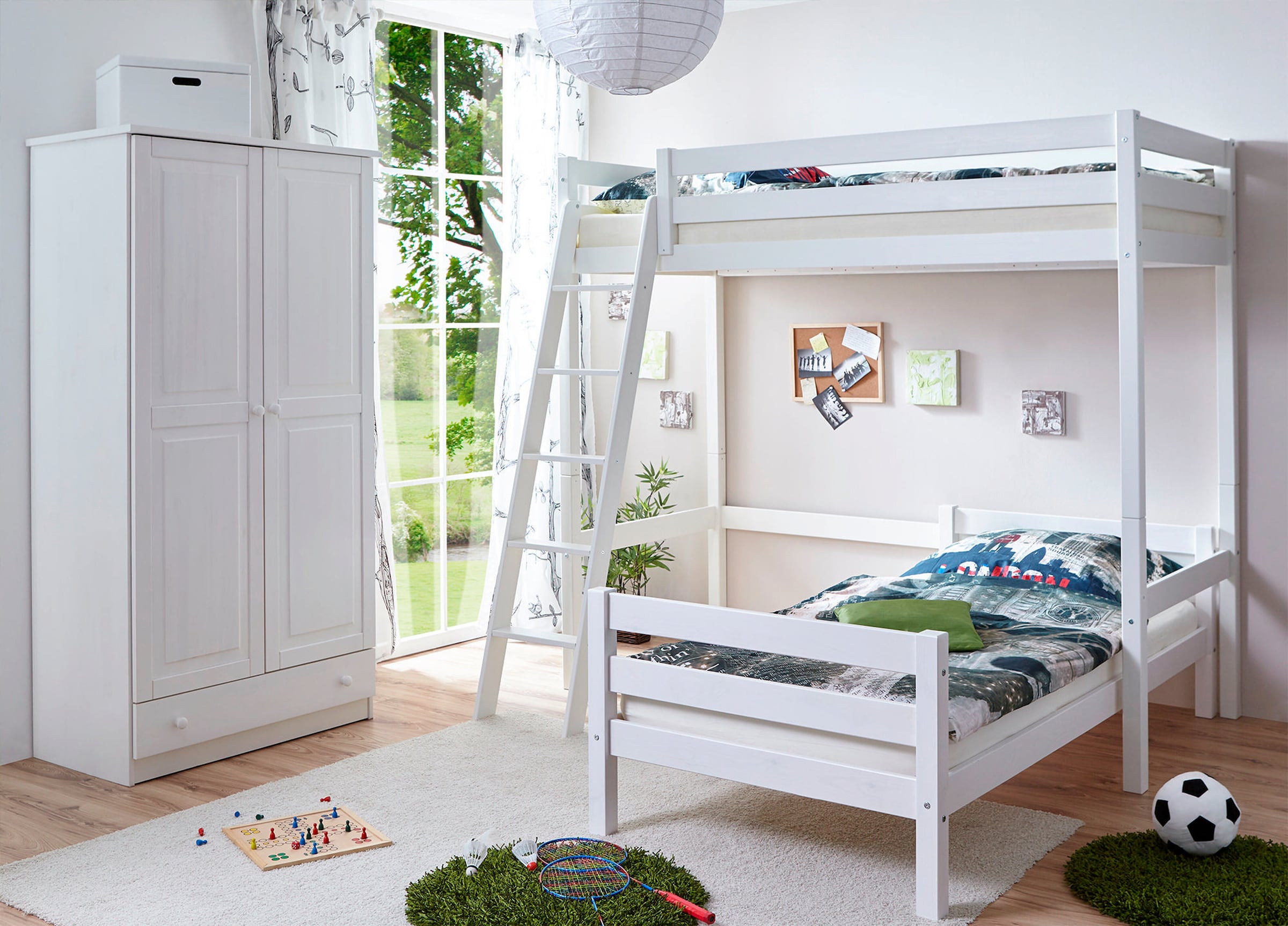 Ticaa Etagenbett Hochbett L-Bett Matthias Kiefer massiv