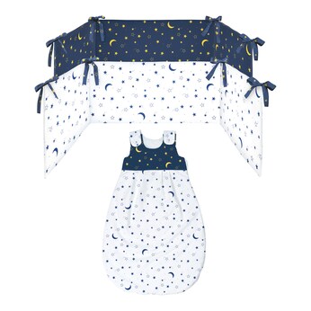 Ganzjahresschlafsack Tencel™ Lyocell Mond- und Sterne 2.5 TOG