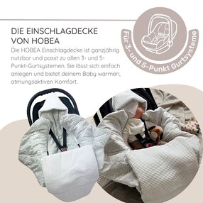 Einschlagdecke in verschiedenen Farben