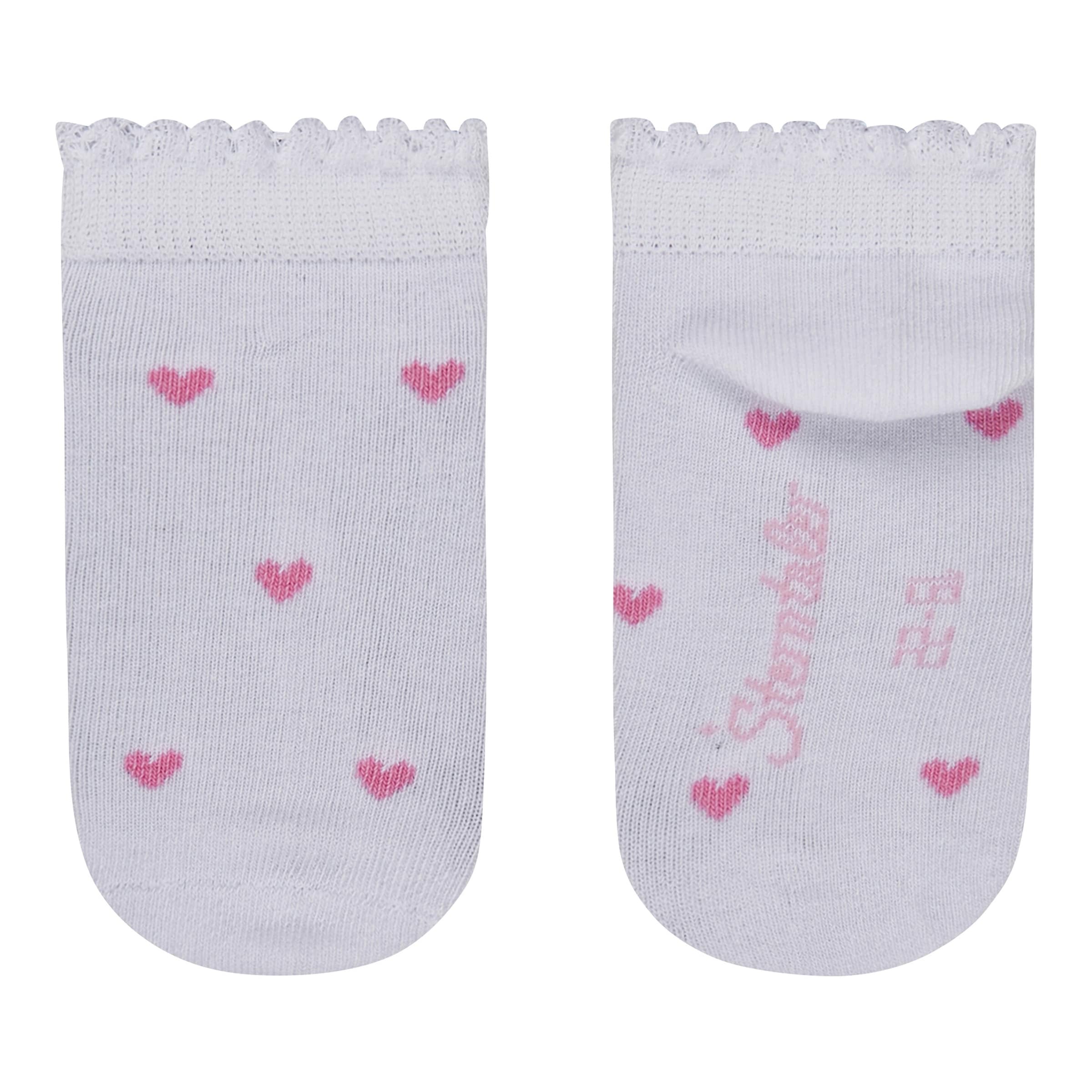 3er-Pack Sneakersocken Zebra Herzen