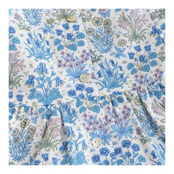 Liberty-Kleid kurzarm Blumen