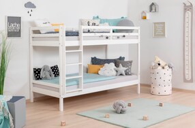 Etagenbett Stockbett Rene Kiefer massiv Weiß