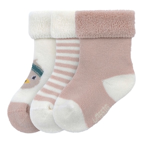 Lot de 3 paires de chaussettes bébé canard rayures