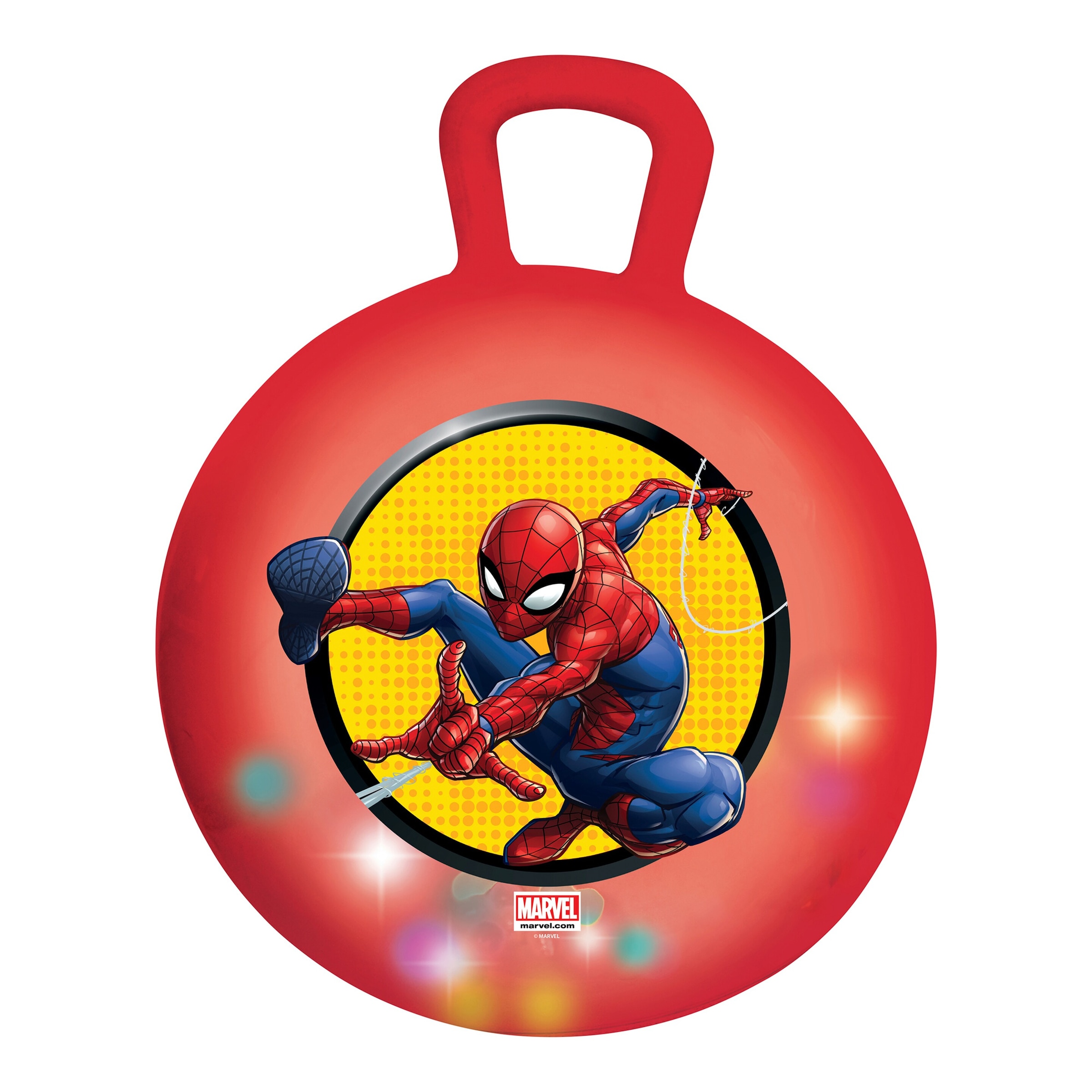 Hüpfball mit Licht-Effekt Spider-Man