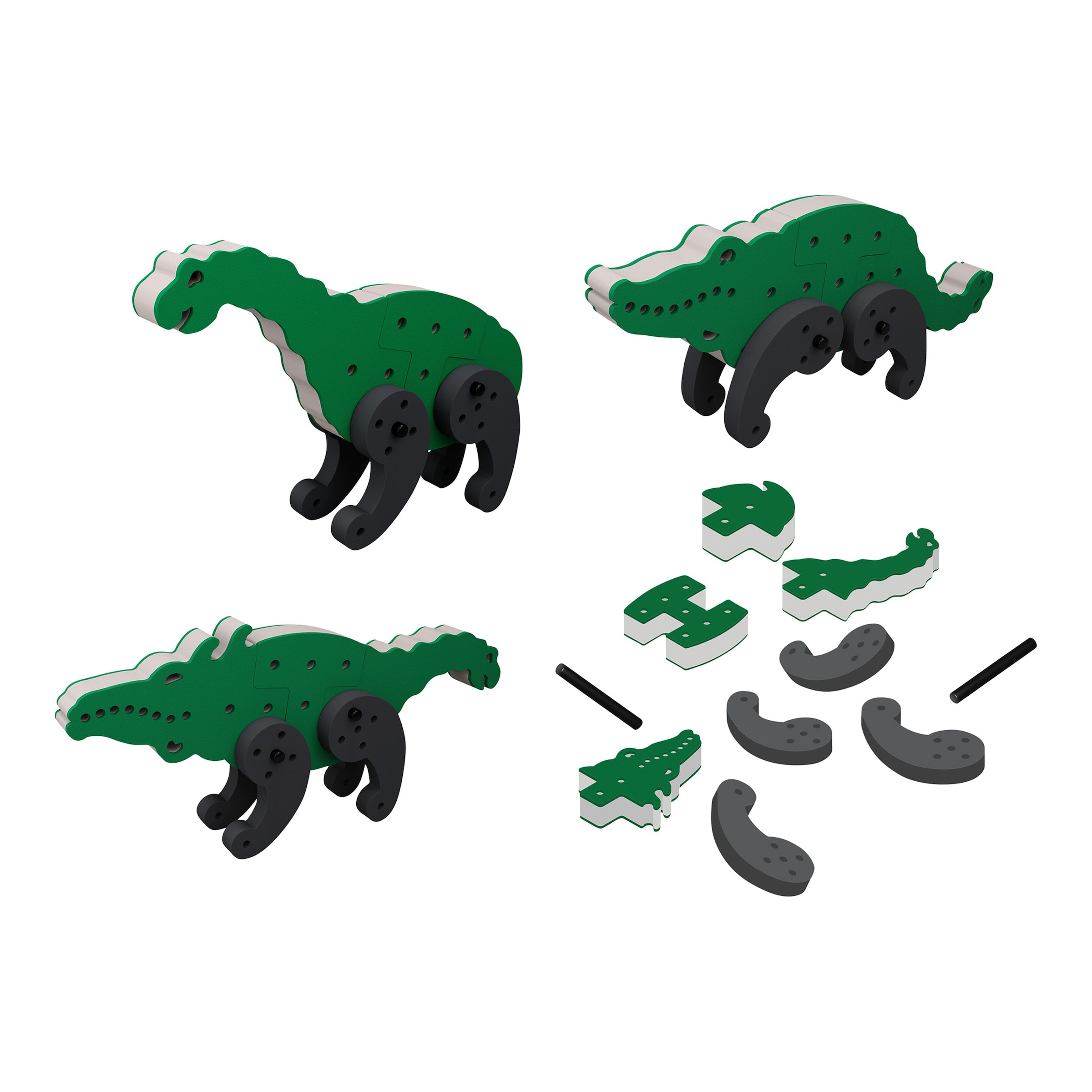 Bau Set Dra-Cro-Saurus 3in1