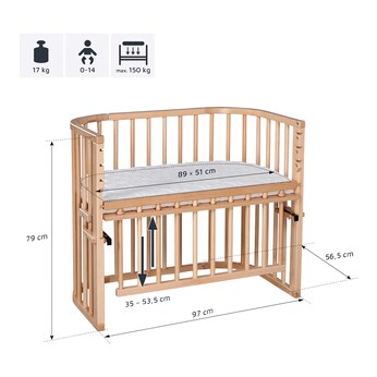 Beistellbett Maxi Comfort Plus 89x51 cm