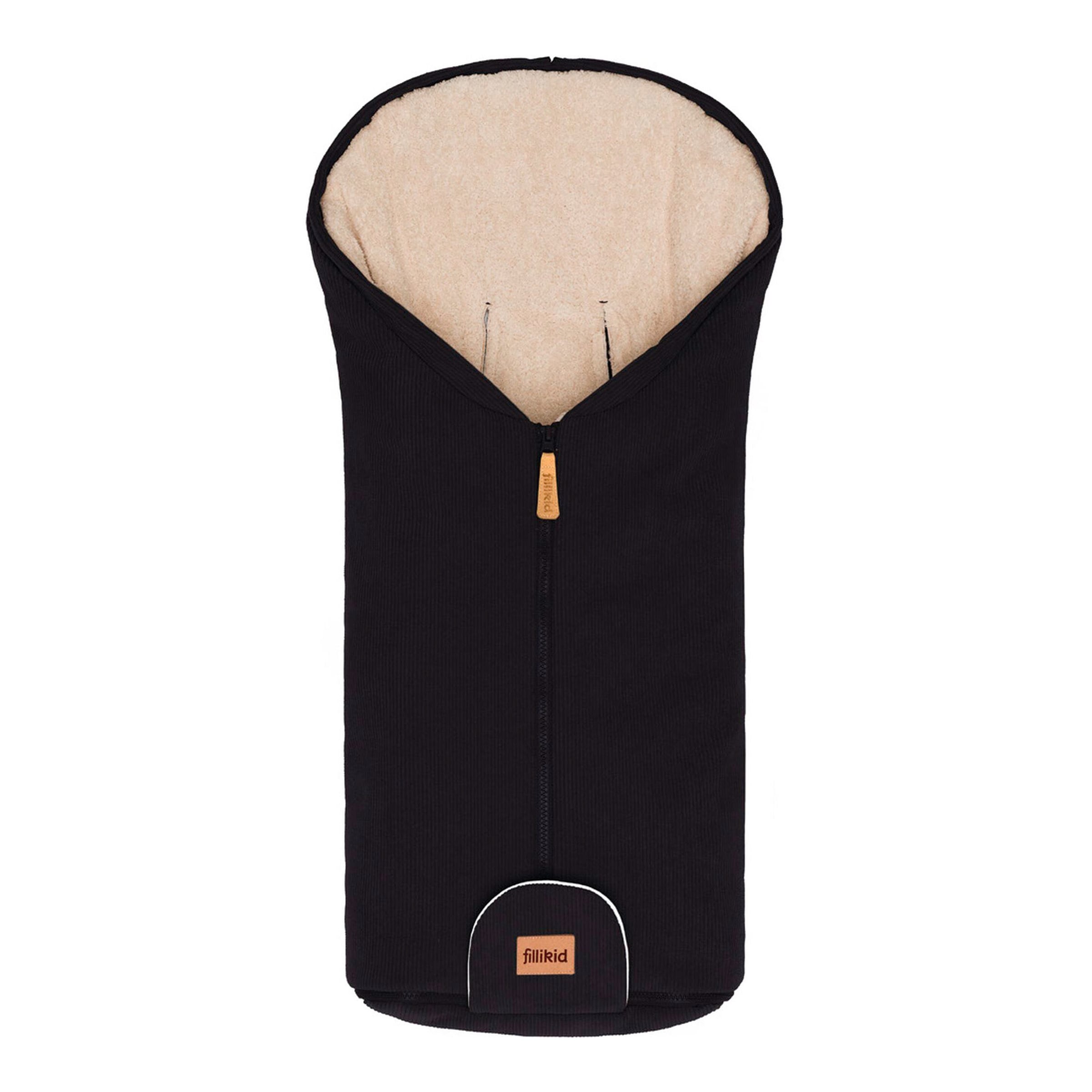 Fillikid Winterfußsack Nevis Cord schwarz