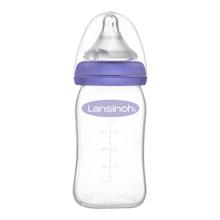 Babyflasche mit NaturalWave®Sauger S, Glas, Weithals, 160 ml