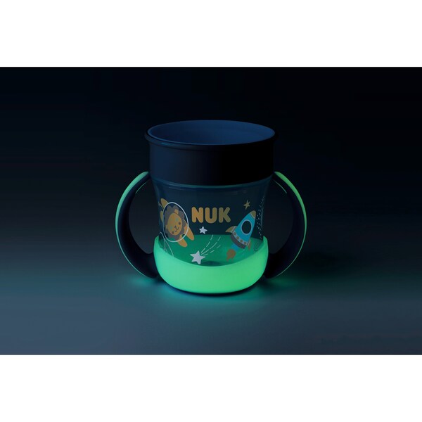 Tasse Mini Magic Cup nuit phosphorescente 160 ml - Bleu