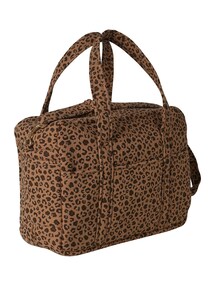 Bio-Kollektion: Wickeltasche mit Leoprint  mit Recycling-Polyester