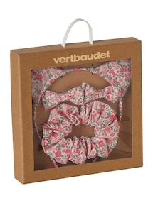 4-teiliges Haaraccessoires-Set mit Blumenmuster, Geschenkbox