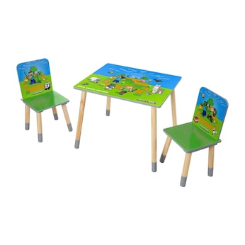 Sitzgruppen-Set, 1 Tisch mit 2 Stühlen MINECRAFT