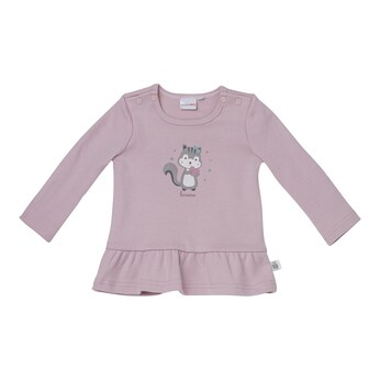Shirt langarm Volant Eichhörnchen