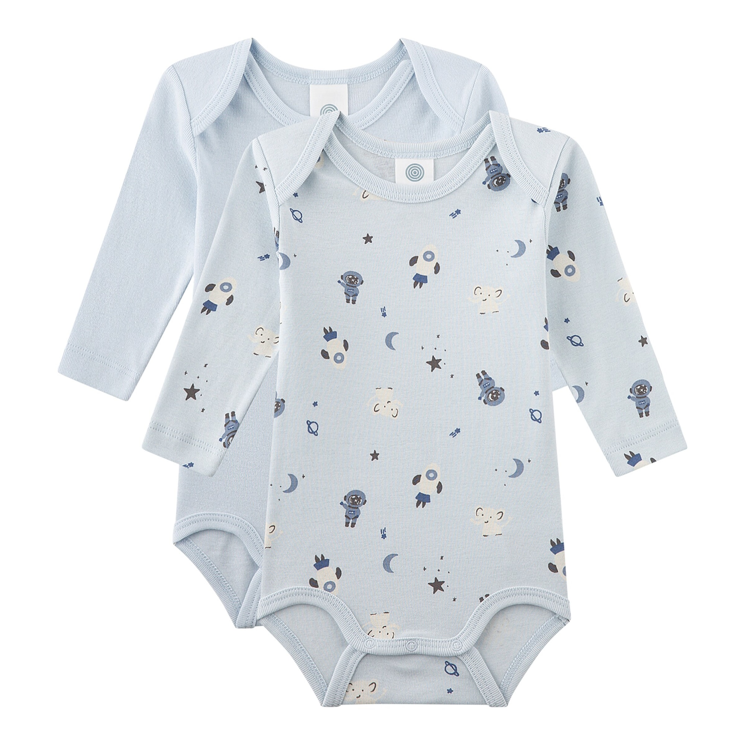Sanetta 2er-Pack Bodys langarm Weltall
