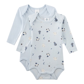 2er-Pack Bodys langarm Weltall