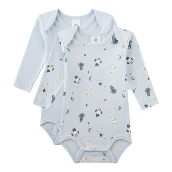 2er-Pack Bodys langarm Weltall