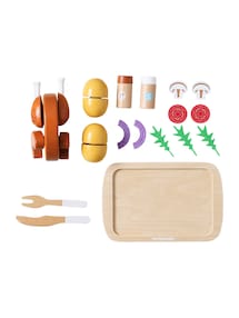 Kinder Spiel-Hähnchenbraten mit Zubehör, Holz FSC®