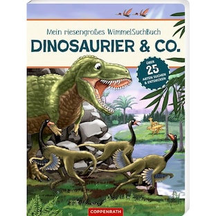 Pappbilderbuch Mein riesengroßes Wimmel-Such-Buch: Dinosaurier & Co.