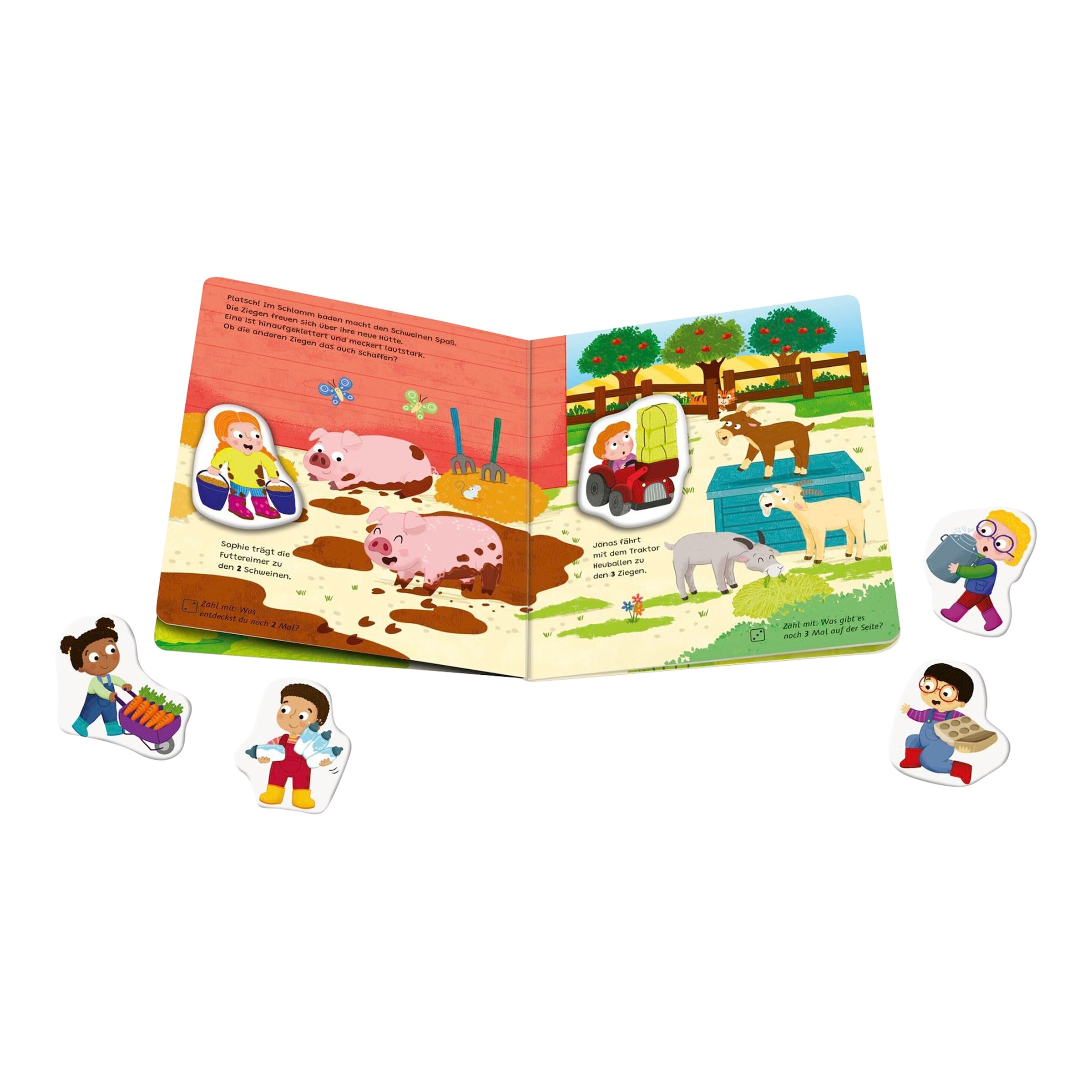 Ravensburger Play+ Pappbilderbuch Komm, wir lernen Zählen