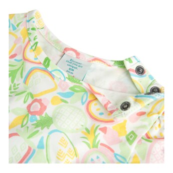 Kleid kurzarm Ananas