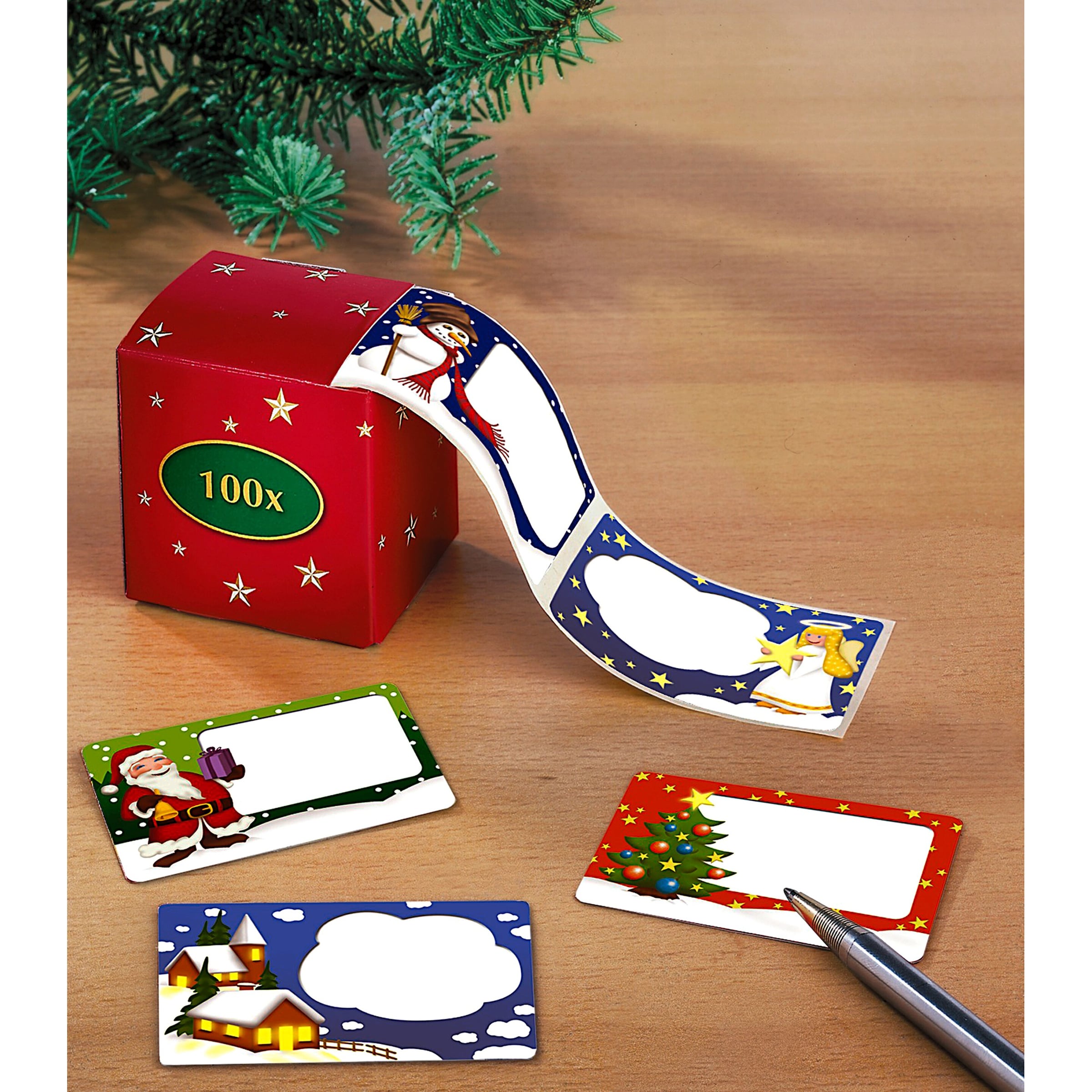WENKO® Weihnachts-Etiketten, 100 Stück