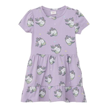 Kleid kurzarm Einhörner