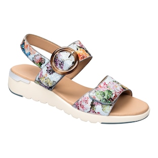 Sandalettes à scratch design «Fleurs»