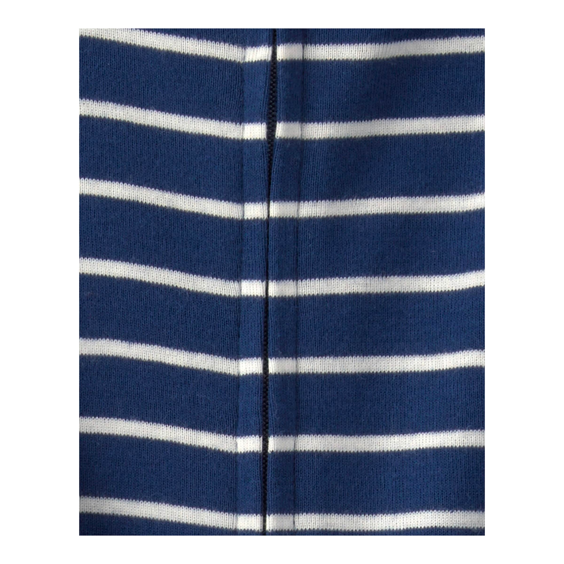 2er-Pack Schlafoveralls mit Fuß Ozean Ringel Rippqualität