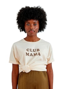Umstands-Shirt CLUB MAMA Leoprint, Bio-Baumwolle