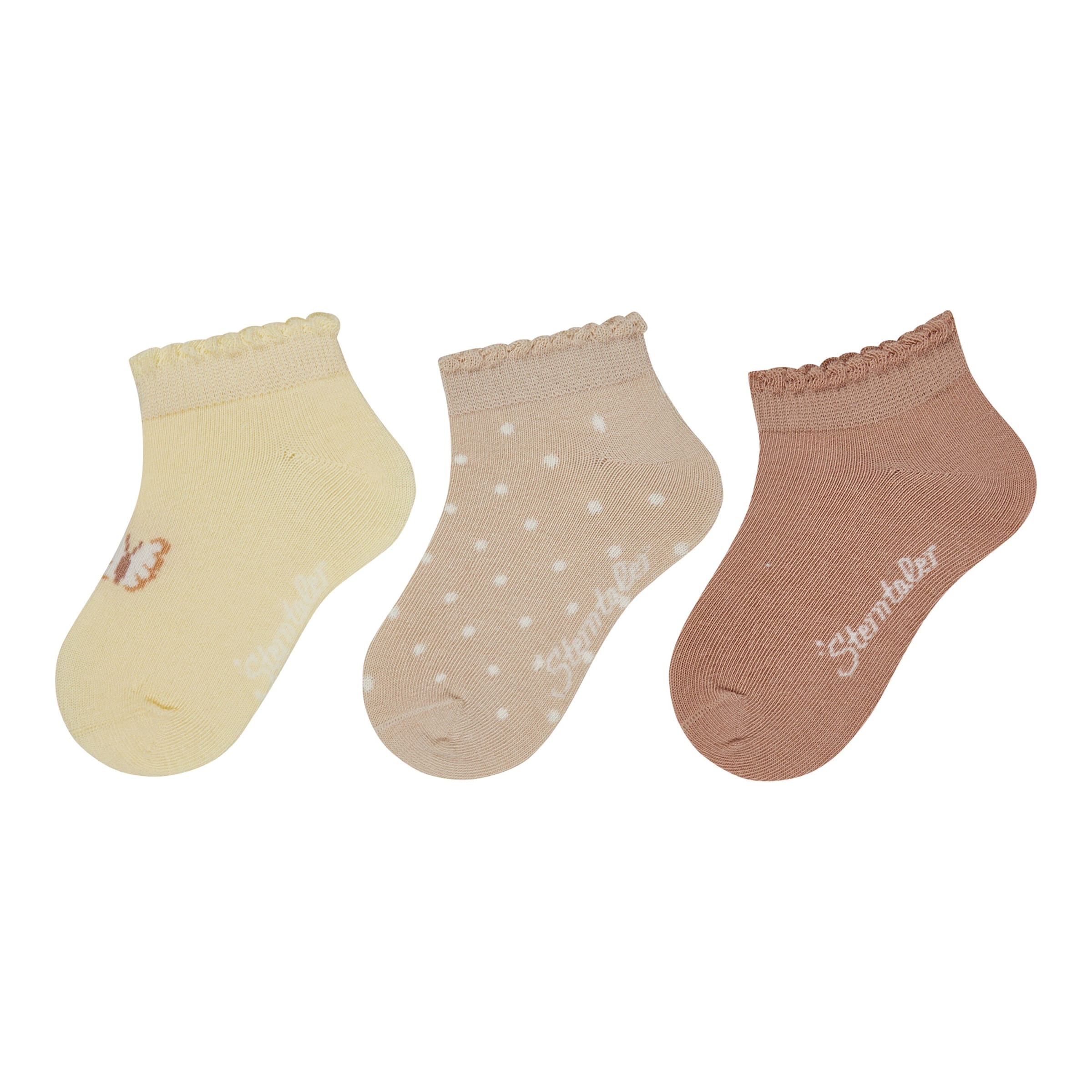 Sterntaler 3er-Pack Sneakersocken Schmetterling